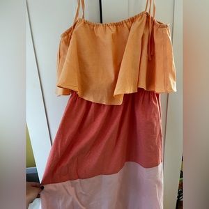 Color block summer maxi dress, new with tags